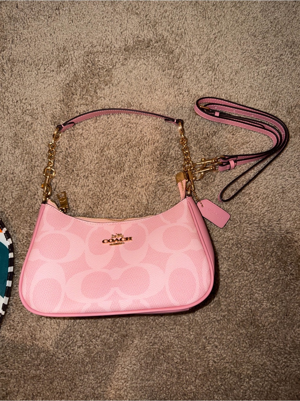 Coach Pink Signature Mini Bag